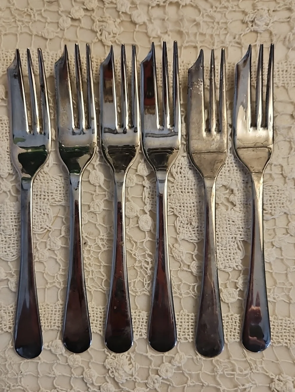 SHEFFIELD ENGLAND            7 Piece Dessert/Appetizer Silver Service Set VTG